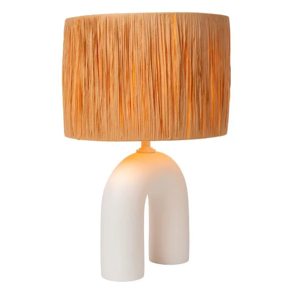 Lucide RONDA - Lampe de table - 1xE27 - Blanc - détail 1
